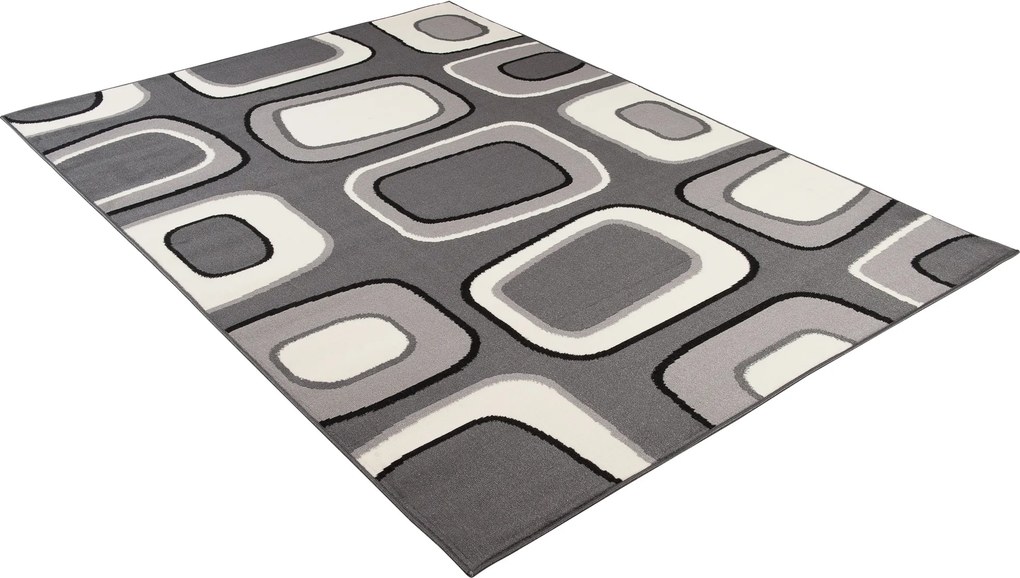TA Koberec T965A DARK GRAY CHEAP PP CRM Sivý Obdĺžnikový Rozmer: 130x190 cm