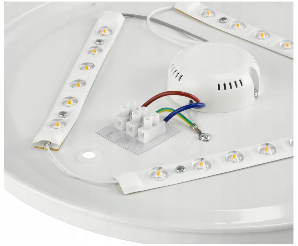 BERGE Prisadený LED stropný panel 18W 1440lm Okrúhly čierny NW