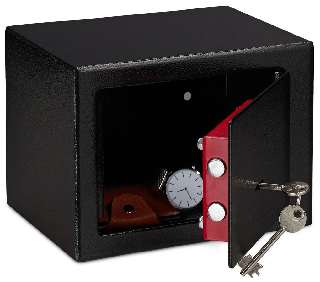 Mini trezor na stenu s kľúčom RD27255, čierny