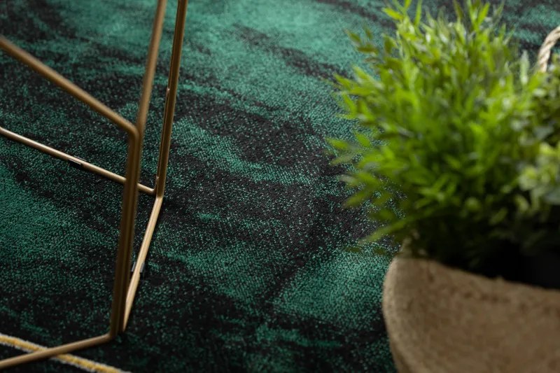 Dywany Łuszczów, Kusový koberec Emerald 1022 green and gold, 200x290, zelená, kancelária