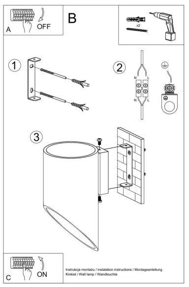 Nástenné svietidlo PENNE 20 1xG9/40W/230V biela