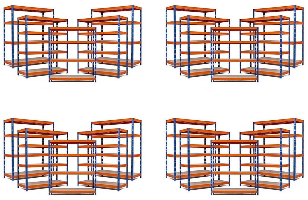 Trestles AKCIA - Balíček 20x Policový regál 1700x1600x600