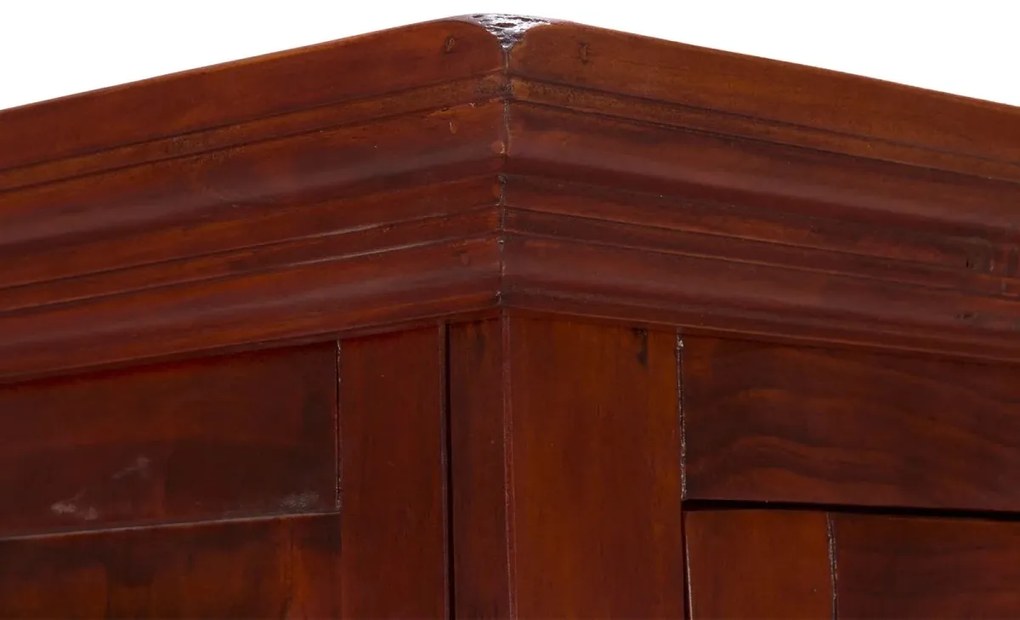 furniture-nabytek.cz - Masívna šatníková skriňa Catana z borovice, lakovaná, hnedá – 75×44×190 cm