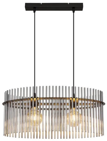 Globo 15698H3 - Luster na lanku GORLEY 2xE27/60W/230V čierna