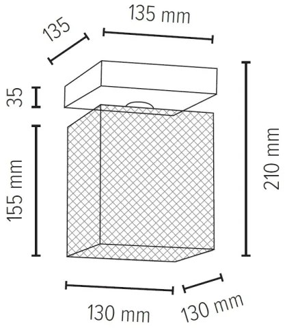 Spot-Light 8175174 - Stropné svietidlo NORMAN WOOD 1xE27/25W/230V matný dub