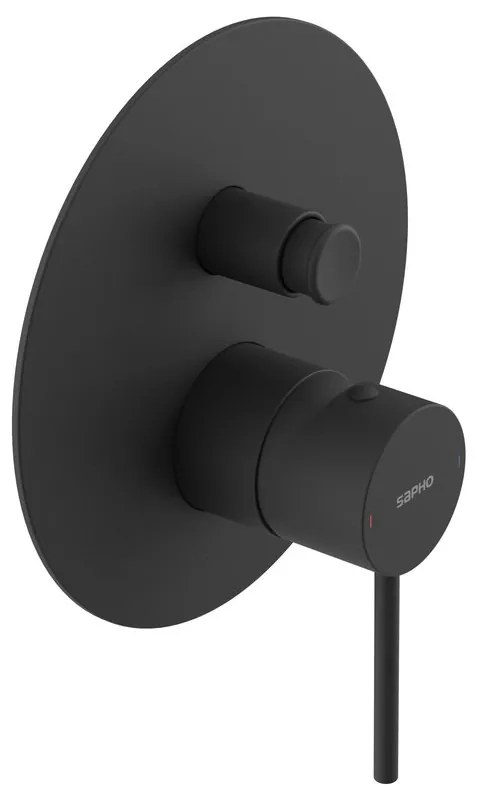 Sapho Sapho, ULTRAMIX podomietková sprchová batéria, 2 výstup, čierná mat, UT042B