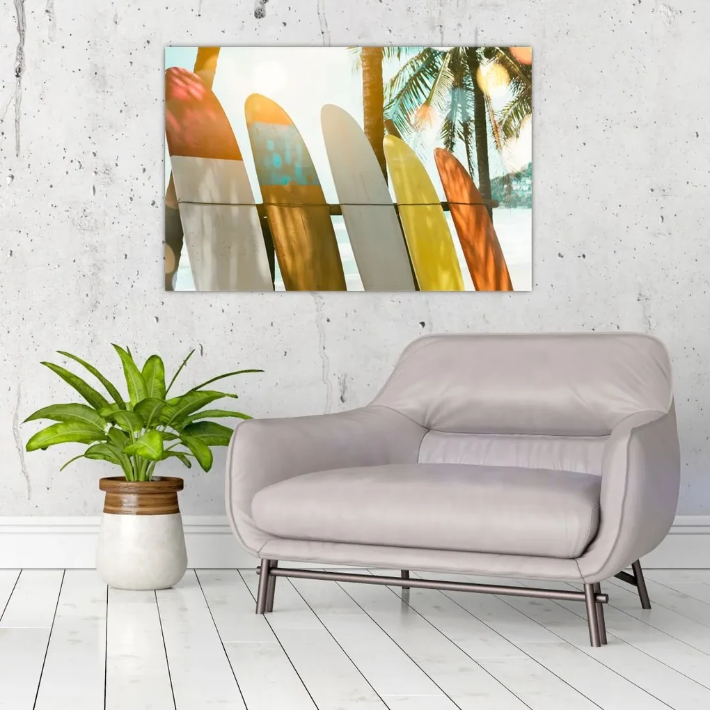 Obraz - Surfovacie dosky (90x60 cm)