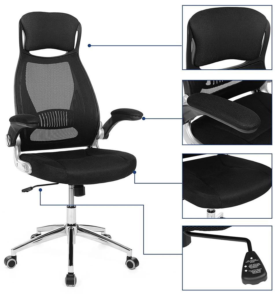 Kancelárska stolička Odlov čierna