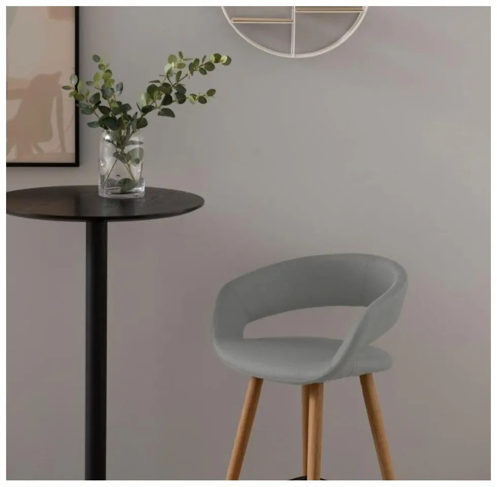 Súprava 2 sivých barových stoličiek Gill – Actona