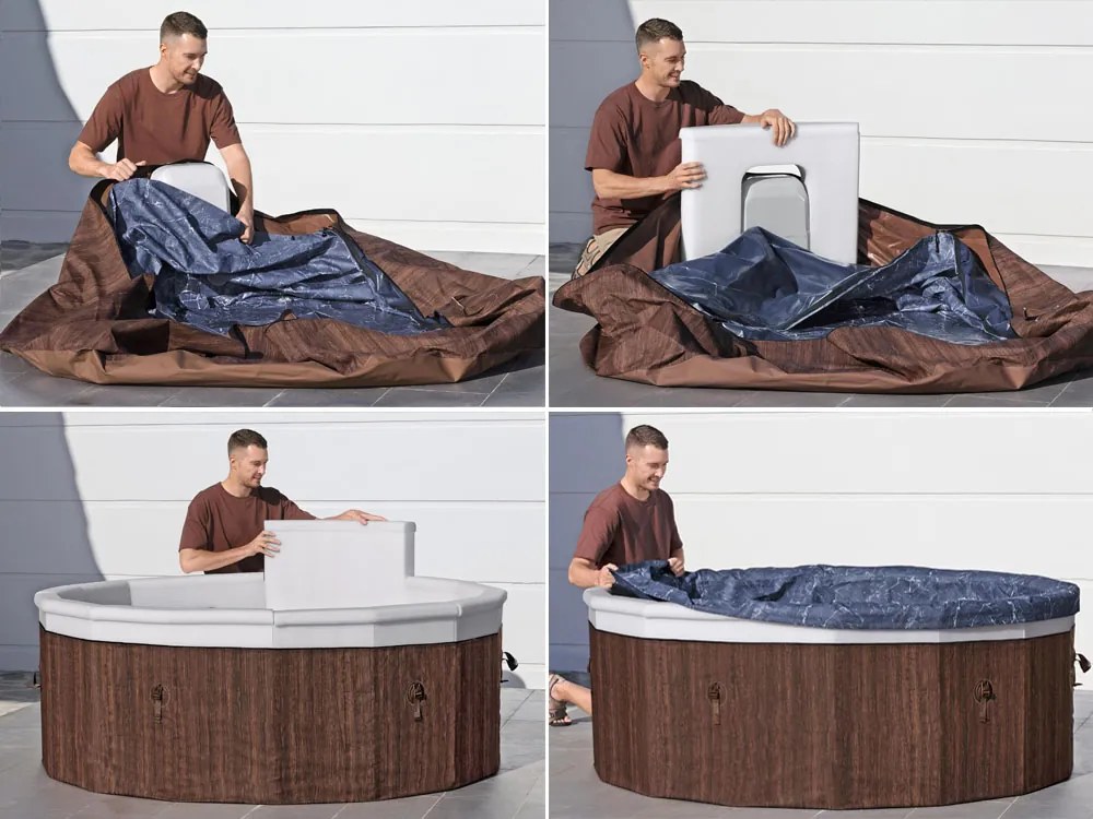 Vírivka Lay-Z-Spa Toronto hydromassage  pre 5-7  WiFi Bestway 6001W