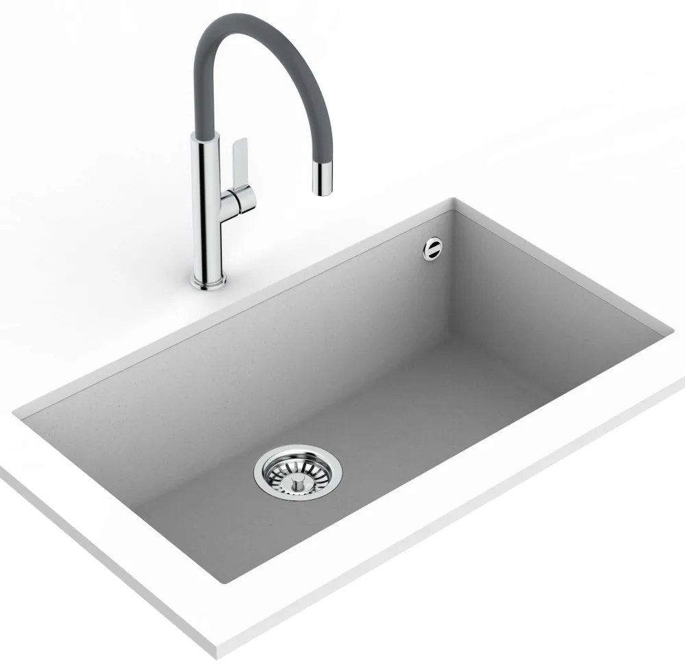TEKA FOT 995 ST páková drezová batéria, výška výtoku 243 mm, chróm/Stone Grey, 116030046