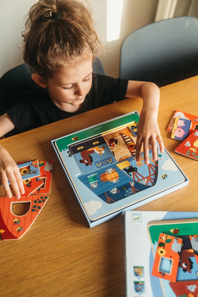 Trojvrstvová vkladačka - Na farme