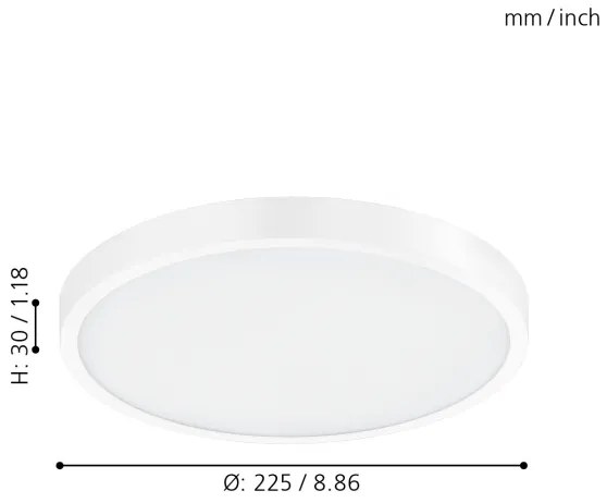 Eglo 98292 - stmievateľné stropné svietidlo FUEVA-A LED/14W/230V + diaľkové ovládanie