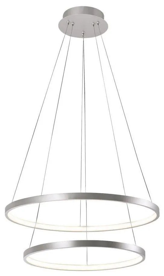 Leuchten Direkt 11525-21 - LED Luster na lanku CIRCLE 1xLED/15W/230V + LED/25W