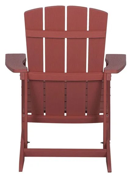 Záhradná stolička s podnožkou Adack (červená). Vlastná spoľahlivá doprava až k Vám domov. 1035789