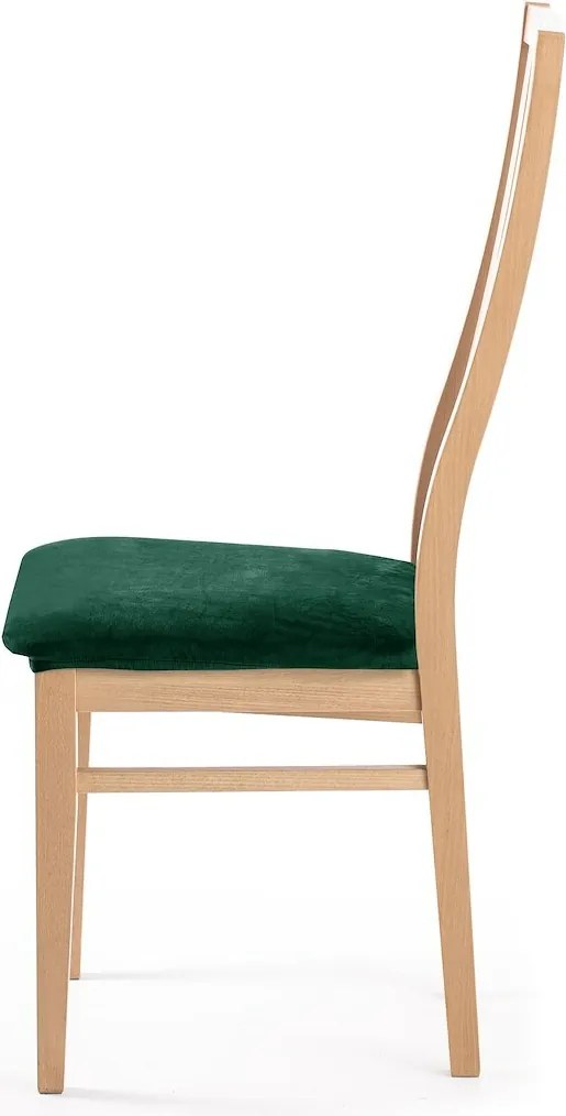 Restilo Napínací poťah na sedák na stoličku Sento tmavozelená, 40 x 40 + 5 cm