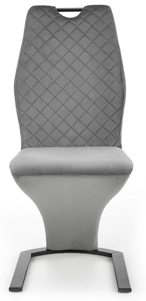 Jedálenská stolička K442 - sivá / čierna