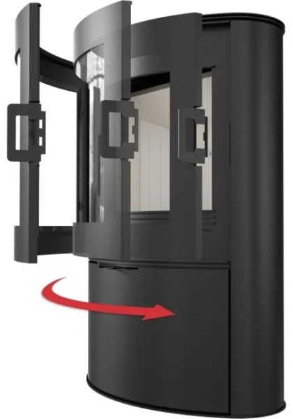 Kratki KOZA/AB/S/2 - Krbové oceľové kachle 10kW 150mm