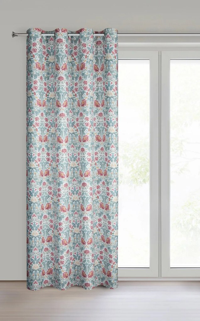 ZÁVES NA KRÚŽKOCH ASHLEY 135X250 CM VZOROVANÁ