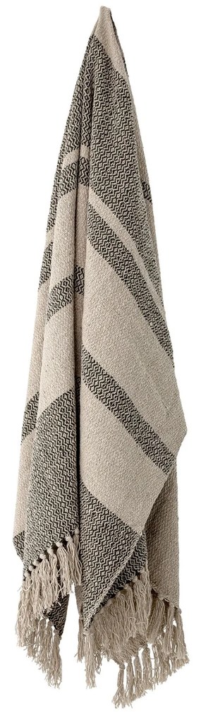 Bloomingville Bavlnený prehoz Green Recycled Cotton 160 × 130 cm