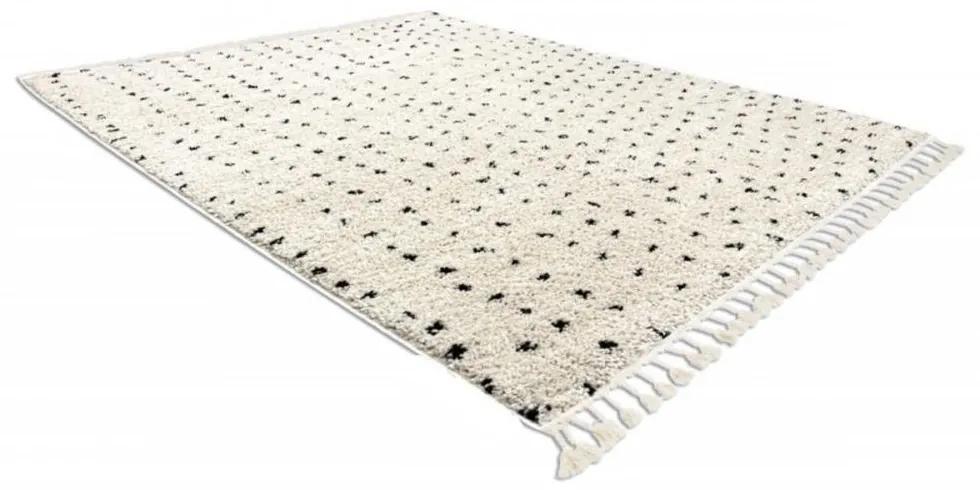 Kusový koberec Shaggy Syla krémový 160x220cm