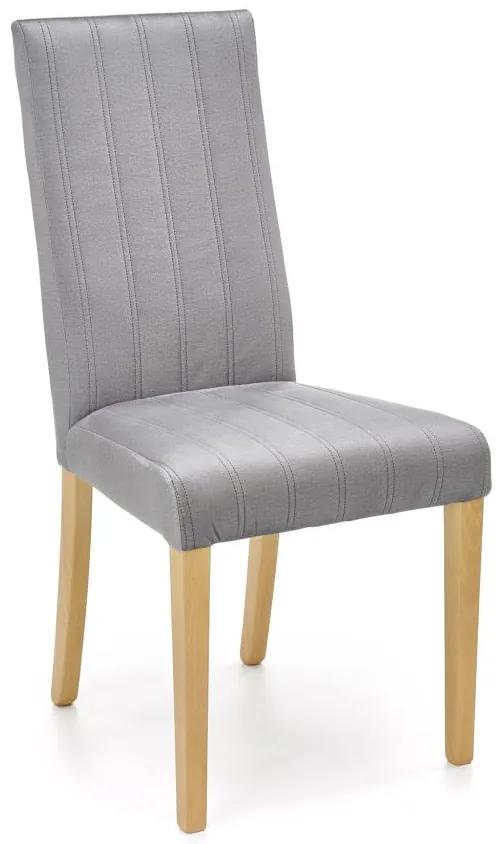 Jedálenská stolička DIEGO 3 dub medový, sivá