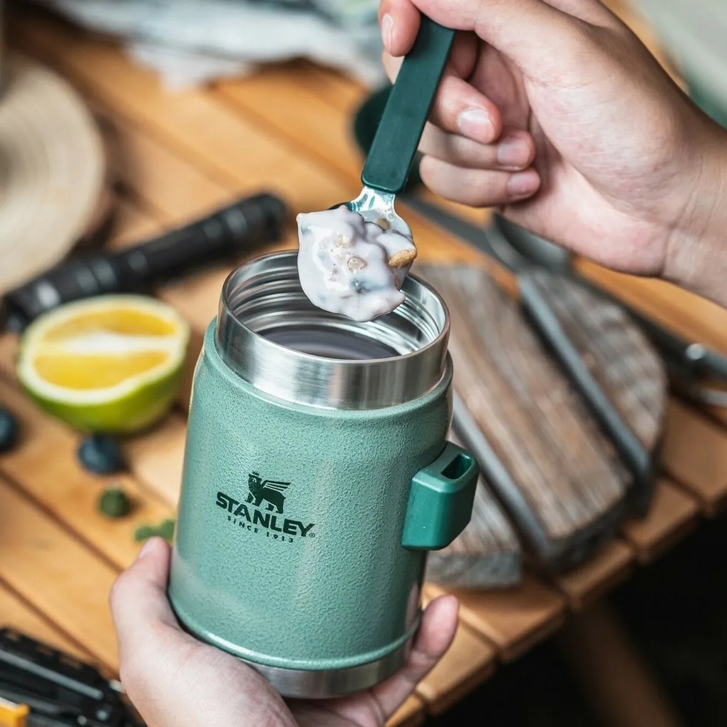 Stanley Jedálenská termoska Legendary Classic Food Jar 400 ml Hammertone Green