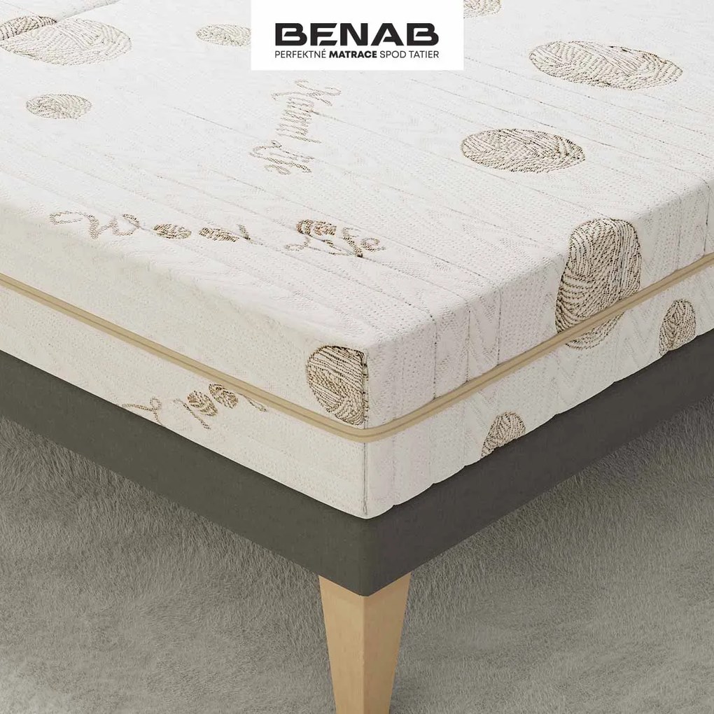 BENAB EPSILON luxusný ortopedický taštičkový matrac 140x200 cm Prací poťah Wool Life