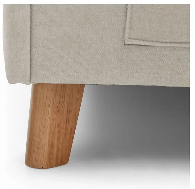 Béžová čalúnená rohová detská posteľ s úložným priestorom s roštom 120x200 cm Fun – Meise Möbel