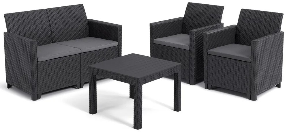Záhradný set MARIANNE 2 small table | grafit