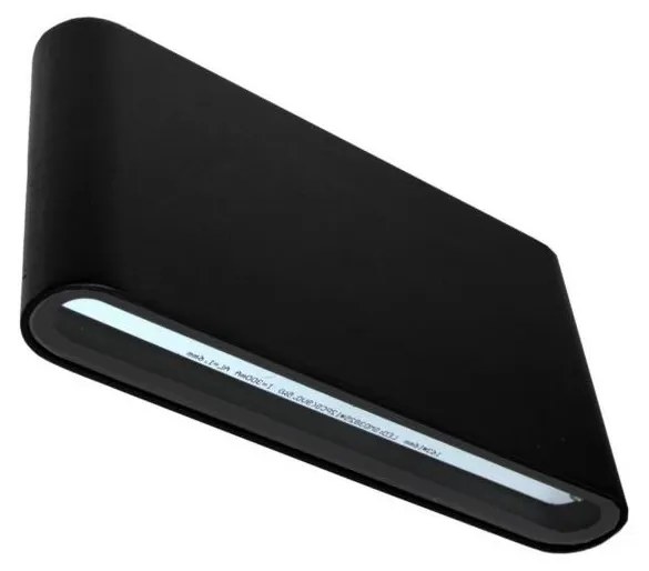 LED Vonkajšie nástenné svietidlo FLOW 2xLED/6W/230V IP54 3000K čierna