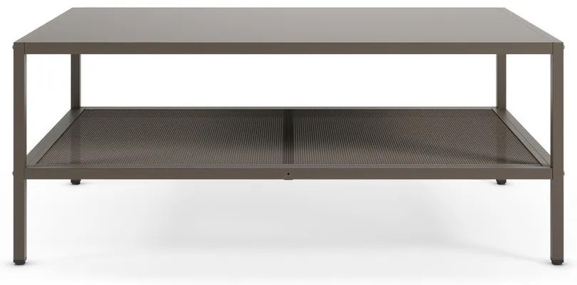 Sivý kovový konferenčný stolík 60x100 cm Fayna – Marckeric
