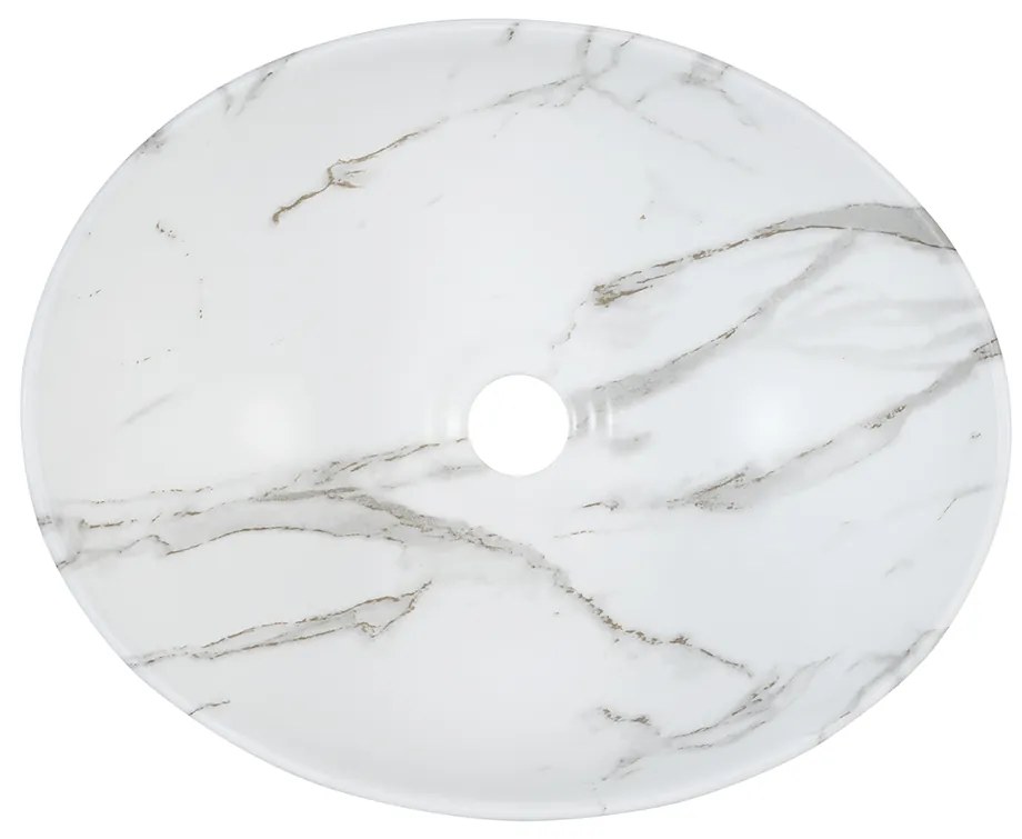 Umývadlo na dosku Pati biele