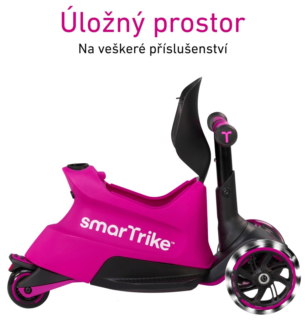 Xtend Scooter Ride-on pink – multifunkčná kolobežka