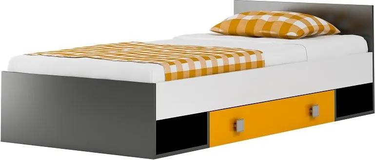 MAXMAX Detská posteľ so zásuvkami YELLOW - typ A - 200x90 cm