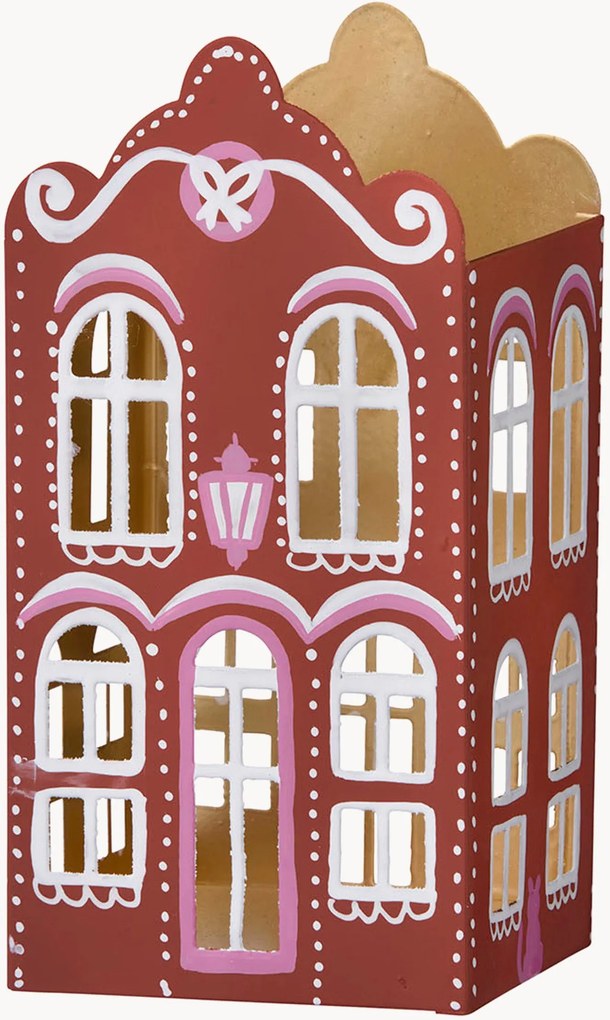 Vianočný svietnik na čajovú sviečku Gingerbread House