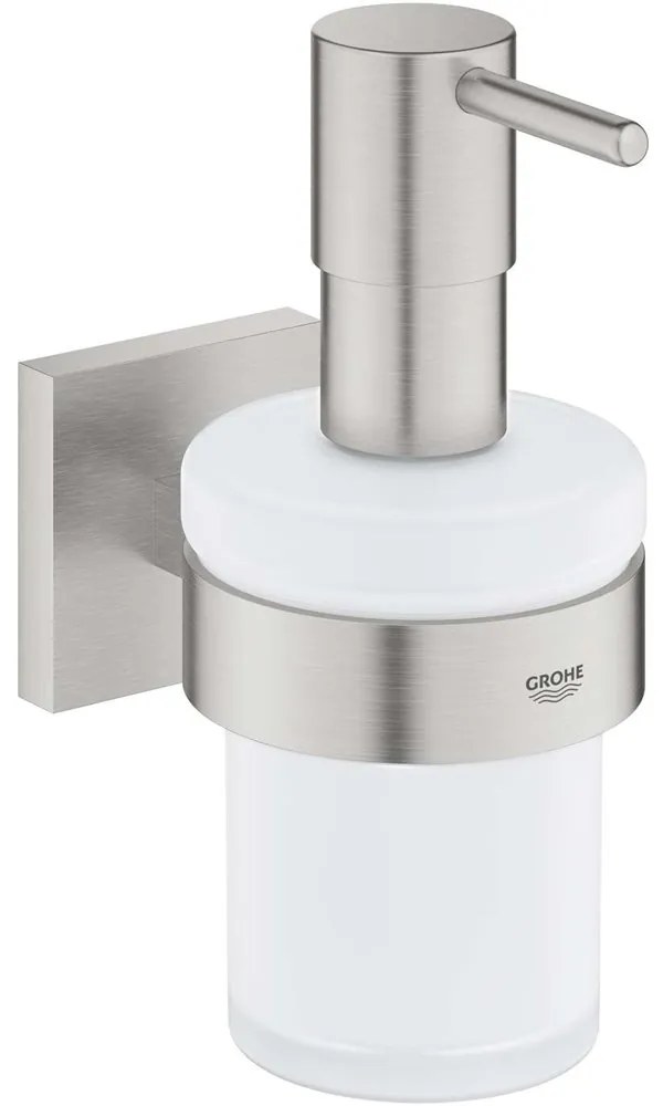 GROHE Start Cube dávkovač tekutého mydla s držiakom, Supersteel, 41098DC0