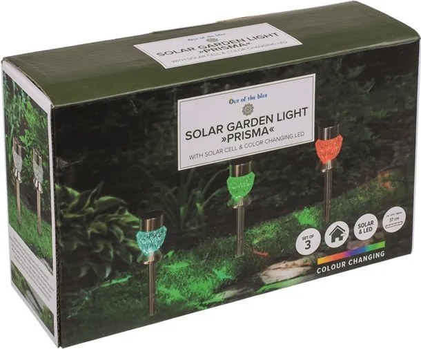 Set LED záhradných lámp Prisma 37 cm 3 ks