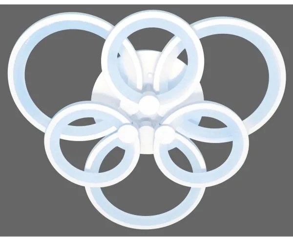 LED Prisadený luster SIENA LED/72W/230V biela + diaľkové ovládanie