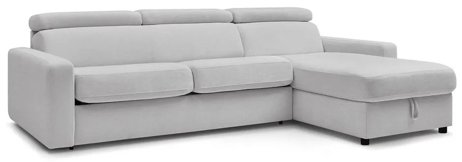 Svetlosivá rozkladacia rohová pohovka (variabilná) Monaco – Bobochic Paris