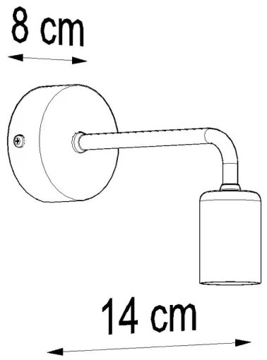 Nástenné svietidlo DUOMO 1xE27/60W/230V čierna