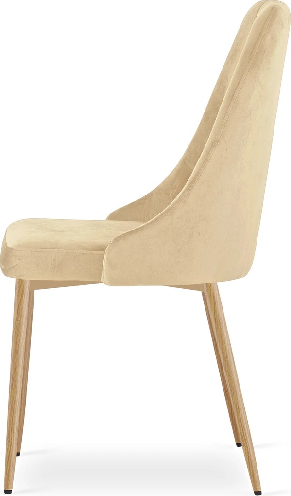 Jedálenská stolička IMOLA VELVET, béžová