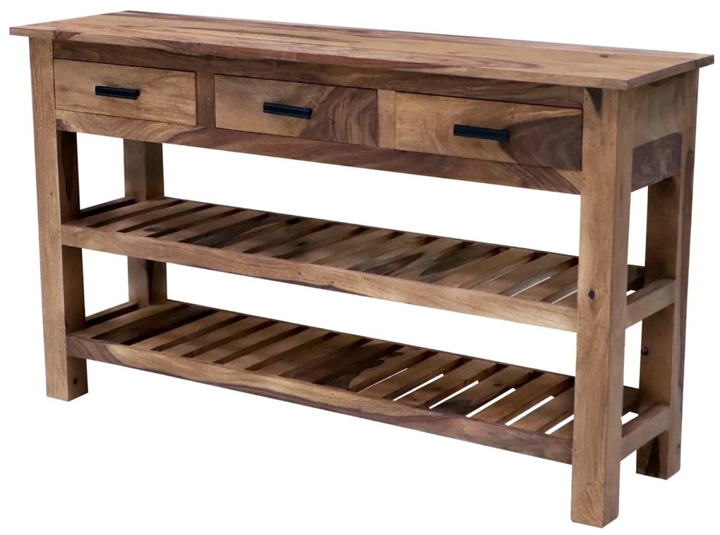 furniture-nabytek.cz - Konzolový stolek masiv 130x35x75 z dřeva palisandr