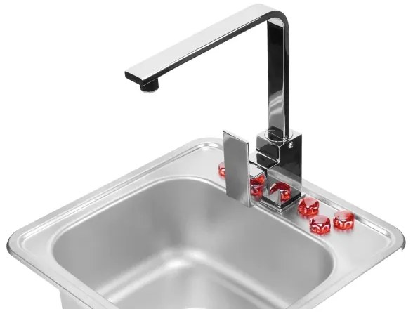 Deante ZEU_010A - Kuchynský drez TECHNO 40x50 cm satén