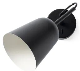 FARO 28257 - Nástenná lampa STUDIO 1xE14/8W/230V čierna