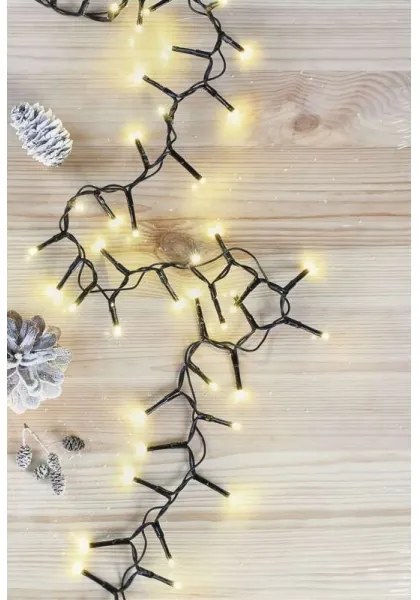 LED Vianočná vonkajšia reťaz 600xLED/17m IP44 teplá biela