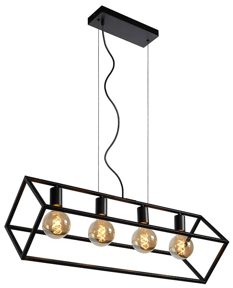 Lucide 00425/04/30 - Luster na lanku FABIAN 4xE27/40W/230V