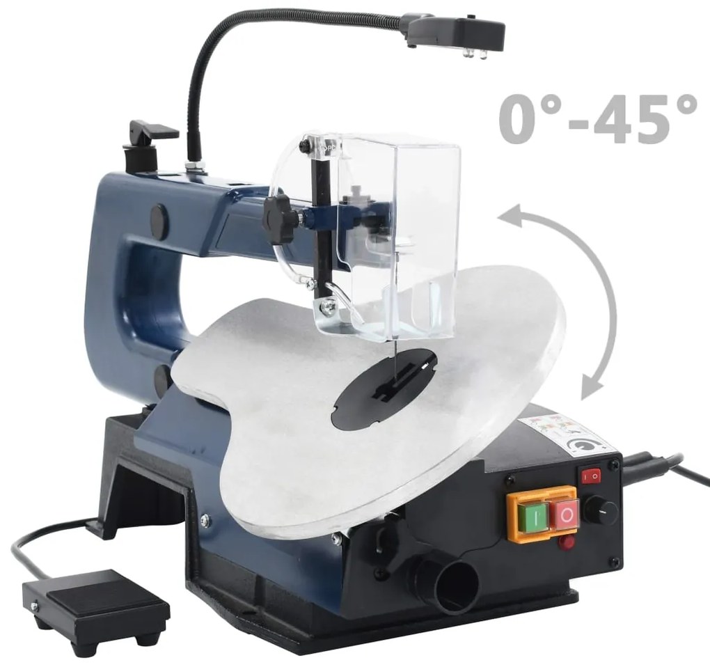 Elektrická lupienková píla s nožným pedálom a LED osvetlením 125 W