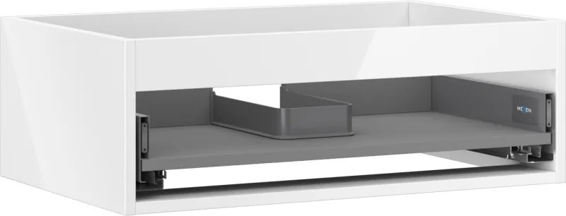 Mexen Box-A, závesná skrinka 70 cm, 1 zásuvka, biela lesklá, 91AX0-0700-235-1-00