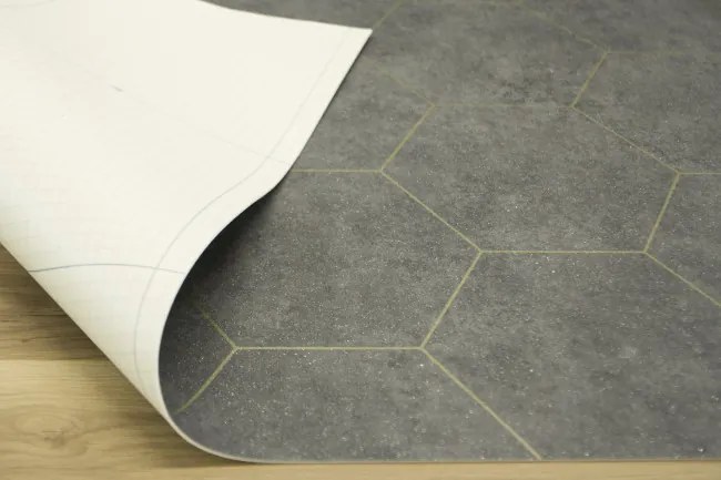 PVC podlaha Planet Treviso 597 sivá / zlatá